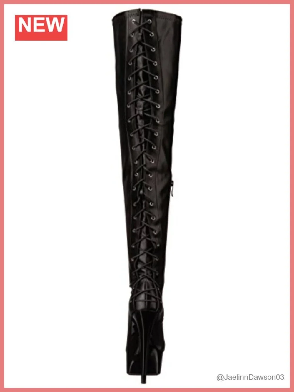 Women's Over-the-Knee Engineer Boots Polyurethane Platform High Heel